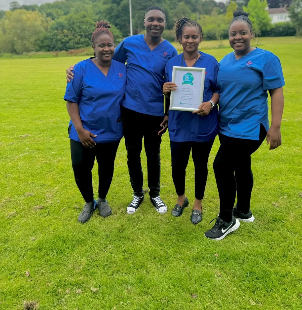 The TKS Staffing care team at their 2024 homecare.co.uk award celebration