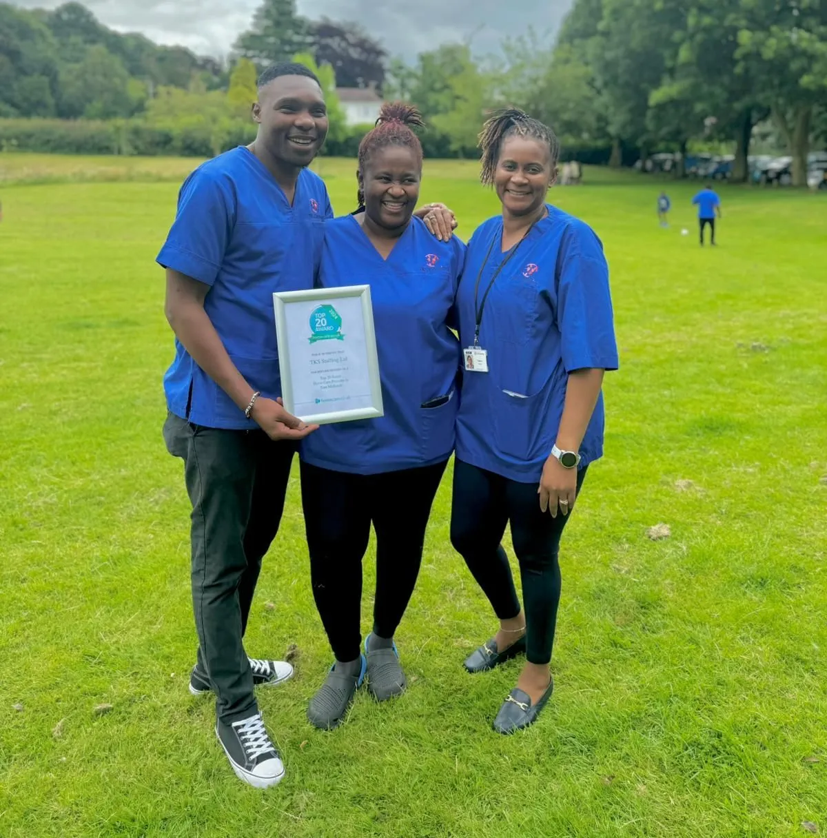 The TKS Staffing care team at their 2024 homecare.co.uk award celebration